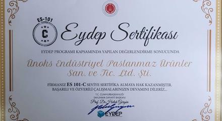 EYDEP CERTIFICATE